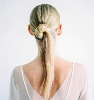 bridal ponytail